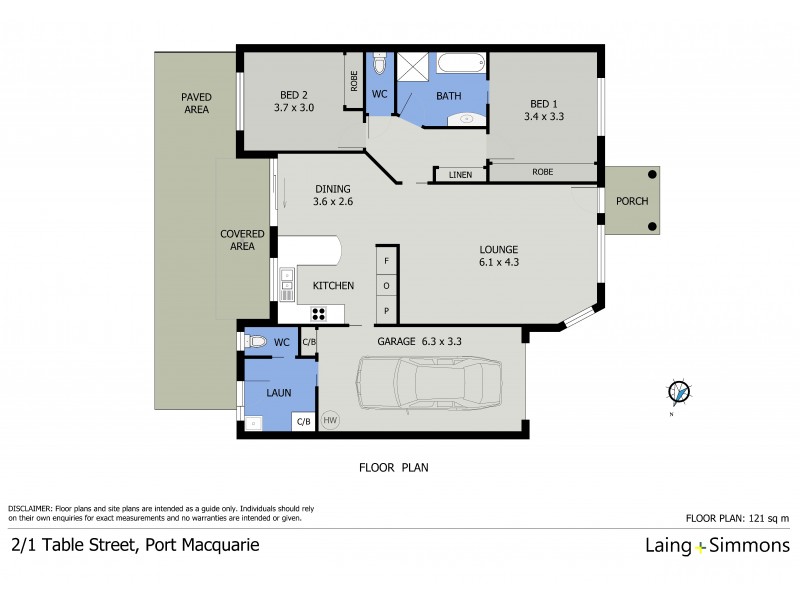 2/1 Table Street, Port Macquarie NSW 2444 Floorplan