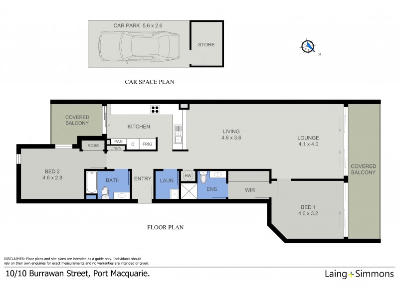 10/10 Burrawan Street, Port Macquarie NSW 2444 Floorplan