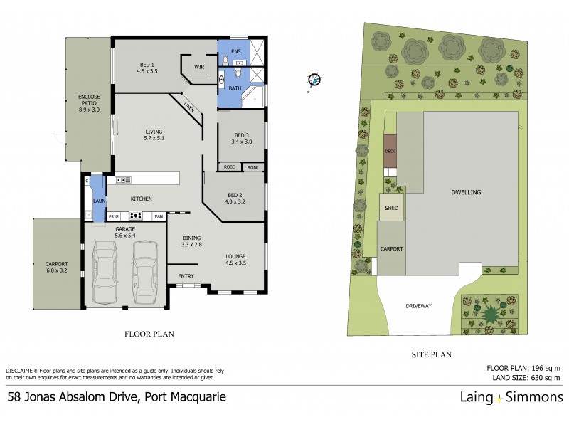 58 Jonas Absalom Drive, Port Macquarie NSW 2444 Floorplan