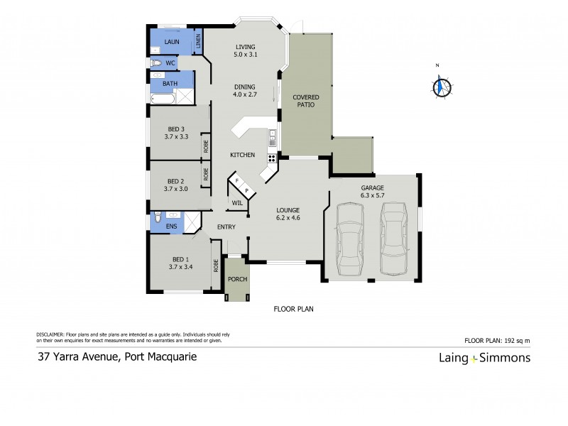 37 Yarra Avenue, Port Macquarie NSW 2444 Floorplan