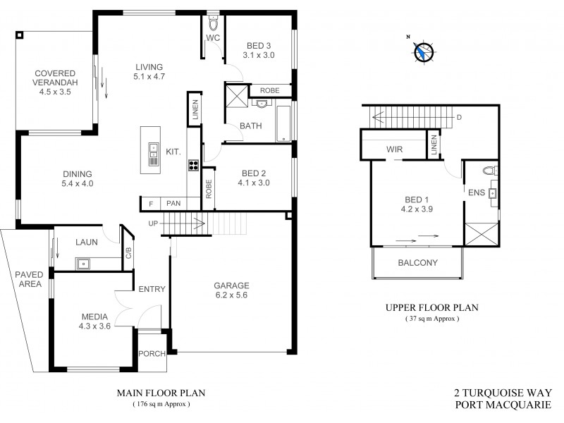 2 Turquoise Way, Port Macquarie NSW 2444 Floorplan