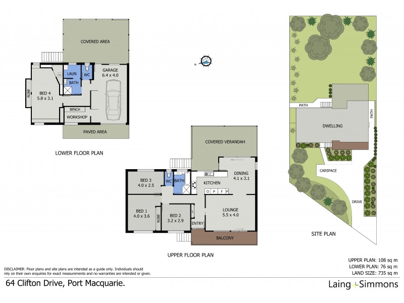 64 Clifton Drive, Port Macquarie NSW 2444 Floorplan