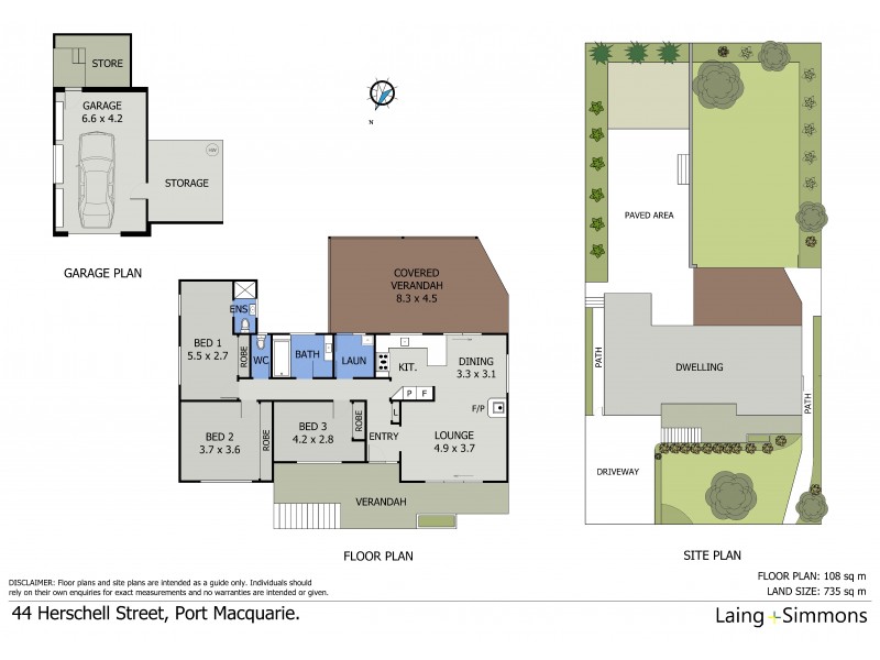 44 Herschell Street, Port Macquarie NSW 2444 Floorplan