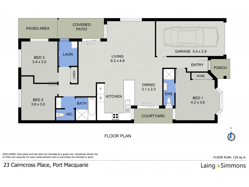 23 Cairncross Place, Port Macquarie NSW 2444 Floorplan