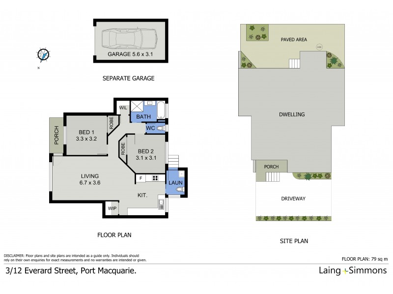 3/12 Everard Street, Port Macquarie NSW 2444 Floorplan