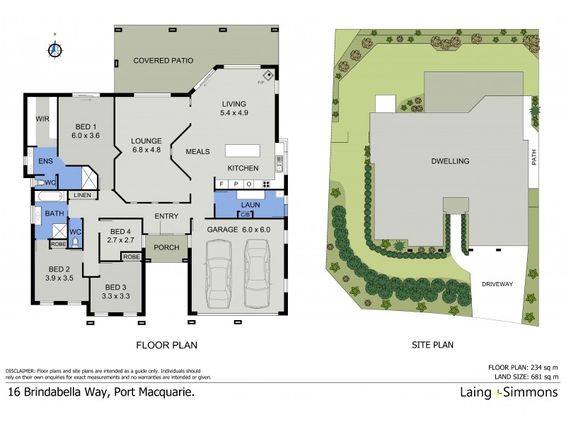 16 Brindabella Way, Port Macquarie NSW 2444 Floorplan