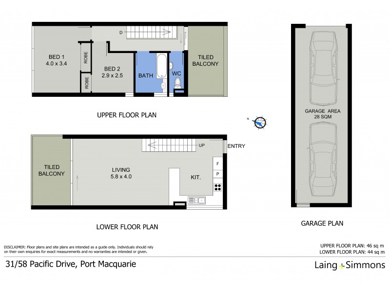 31/58 Pacific Drive, Port Macquarie NSW 2444 Floorplan