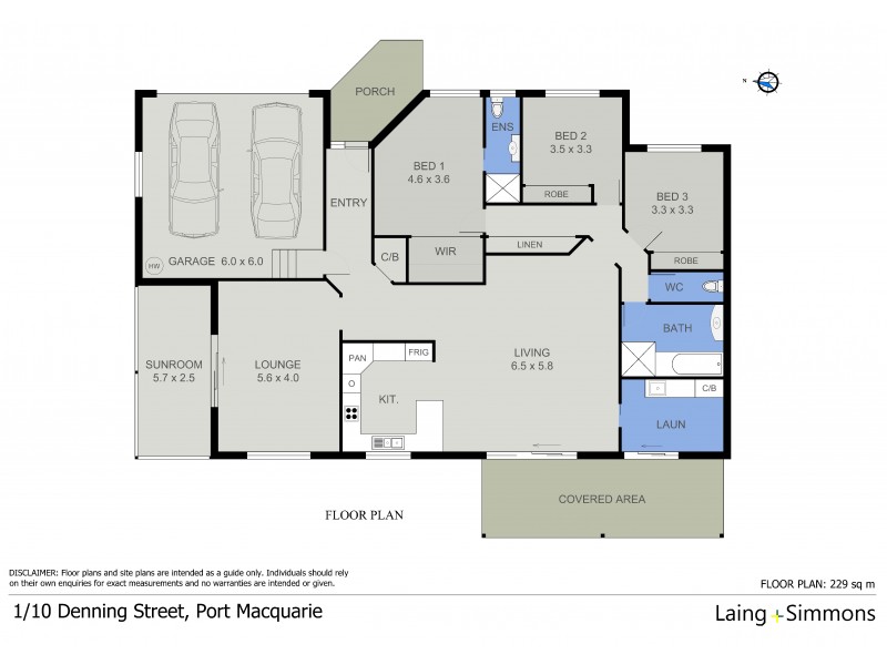1/10 Denning Place, Port Macquarie NSW 2444 Floorplan