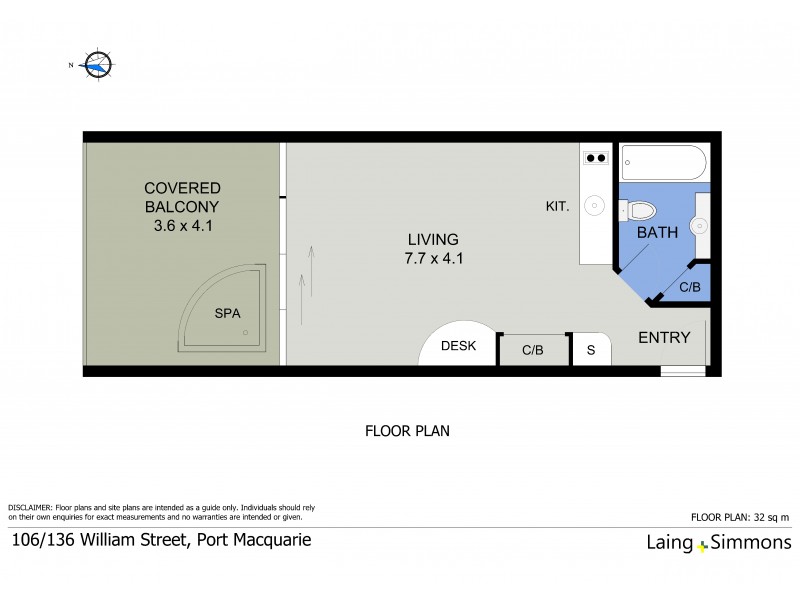 106/136 William Street, Port Macquarie NSW 2444 Floorplan