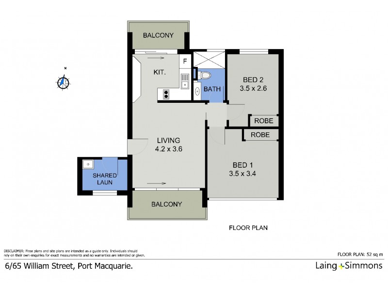 6/65 William Street, Port Macquarie NSW 2444 Floorplan
