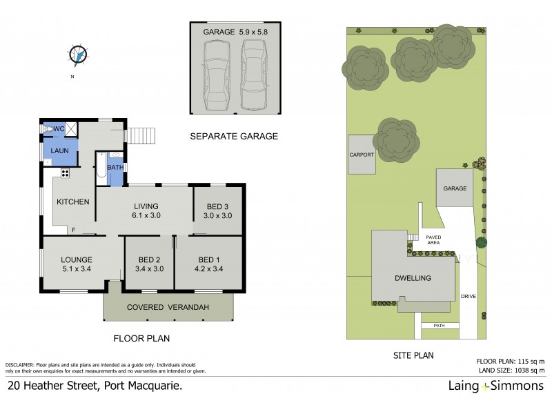 20 Heather Street, Port Macquarie NSW 2444 Floorplan