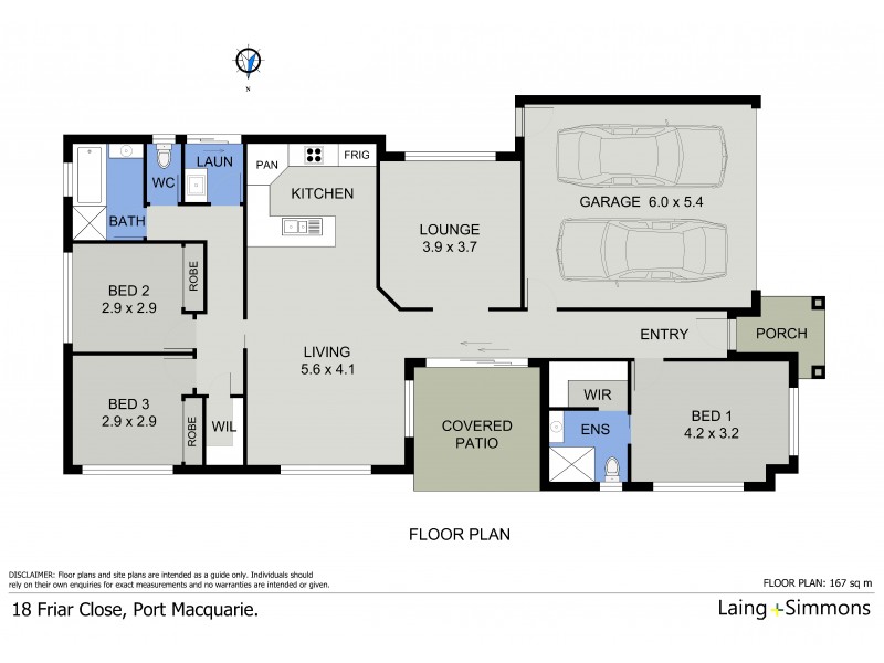 18 Friar Close, Port Macquarie NSW 2444 Floorplan