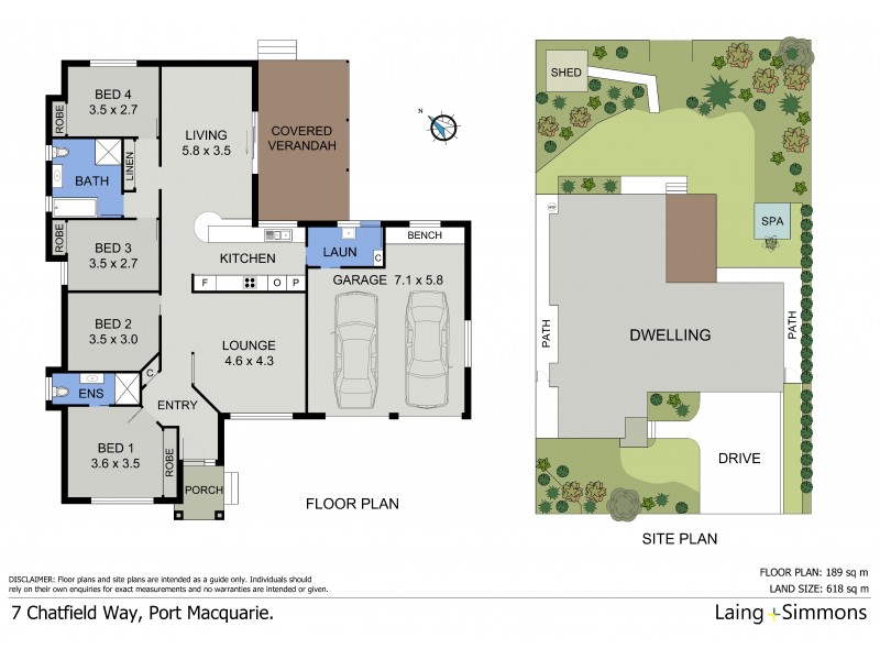 7 Chatfield Way, Port Macquarie NSW 2444 Floorplan