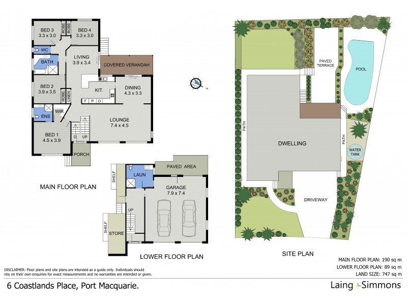 6 Coastlands Place, Port Macquarie NSW 2444 Floorplan