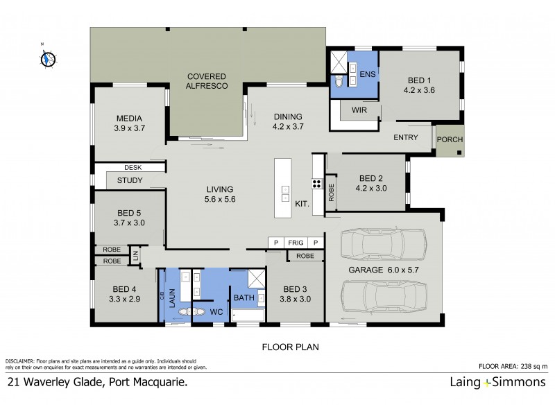21 Waverley Glade, Port Macquarie NSW 2444 Floorplan