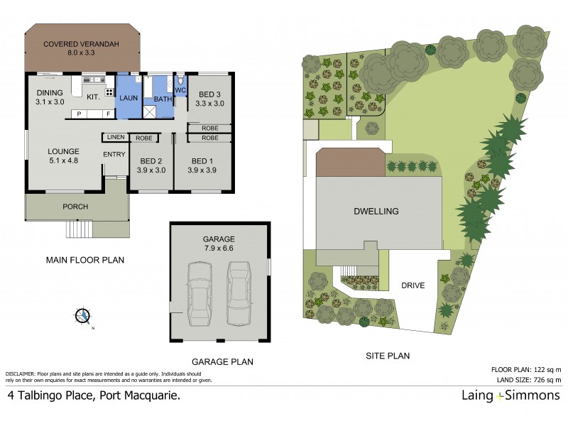 4 Talbingo Place, Port Macquarie NSW 2444 Floorplan