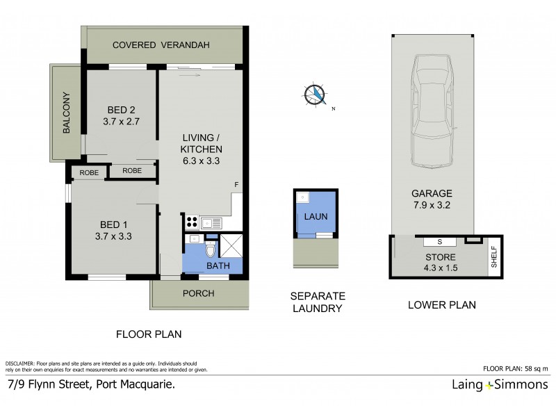 7/9 Flynn Street, Port Macquarie NSW 2444 Floorplan