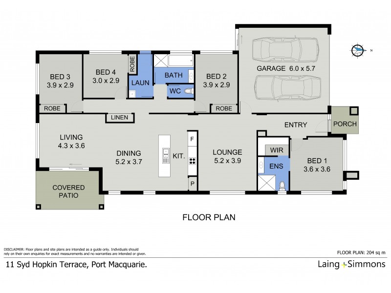 11 Syd Hopkins Terrace, Port Macquarie NSW 2444 Floorplan