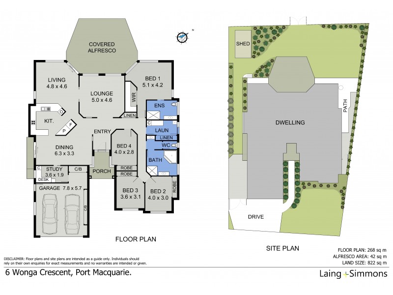 6 Wonga Crescent, Port Macquarie NSW 2444 Floorplan
