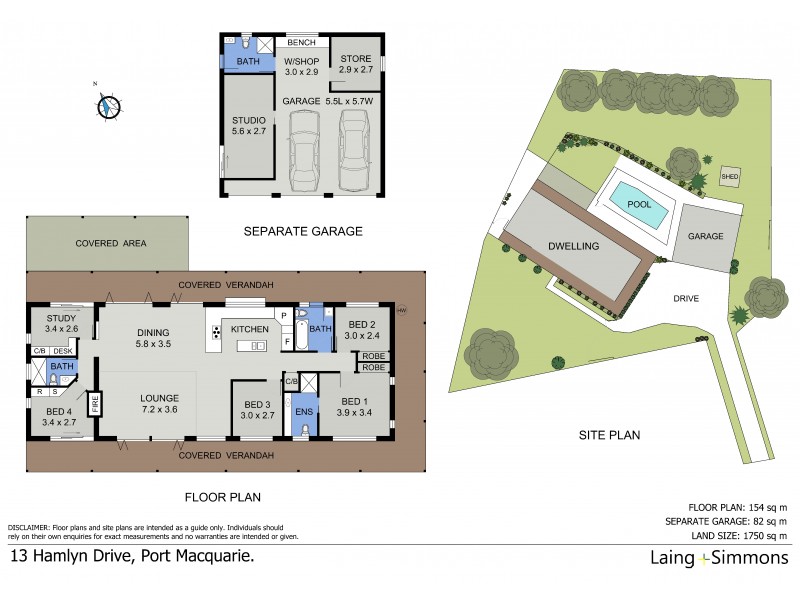 13 Hamlyn Drive, Port Macquarie NSW 2444 Floorplan