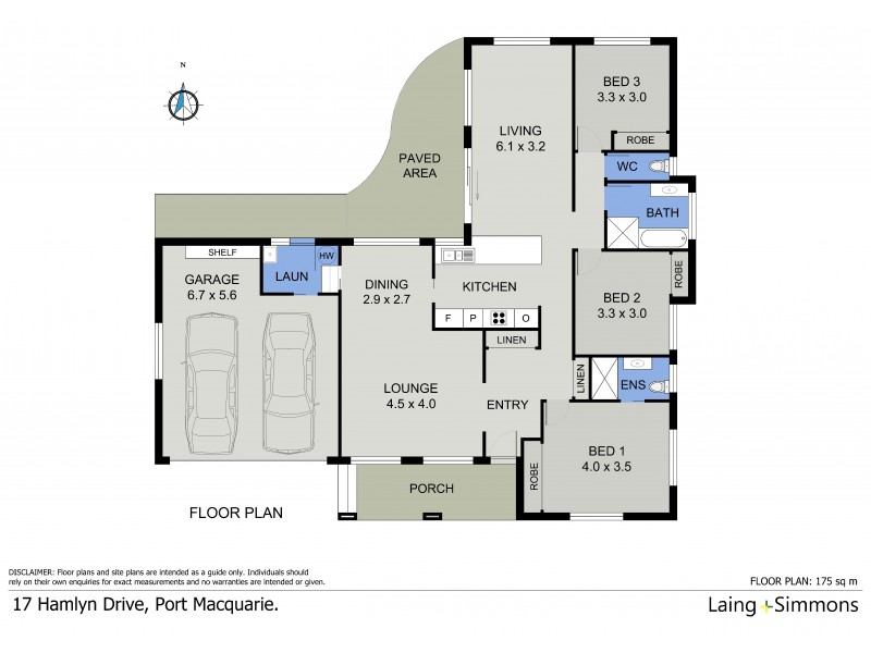 17 Hamlyn Drive, Port Macquarie NSW 2444 Floorplan