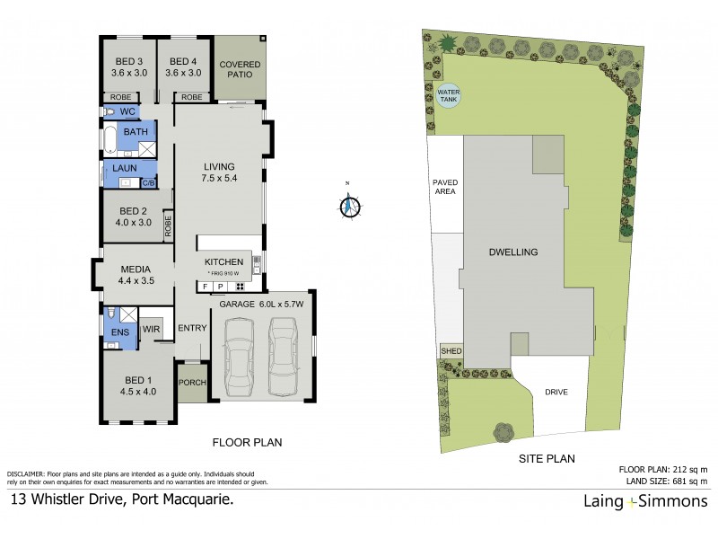 13 Whistler Drive, Port Macquarie NSW 2444 Floorplan