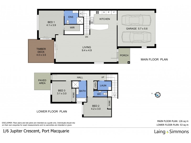 1/6 Jupiter Crescent, Port Macquarie NSW 2444 Floorplan
