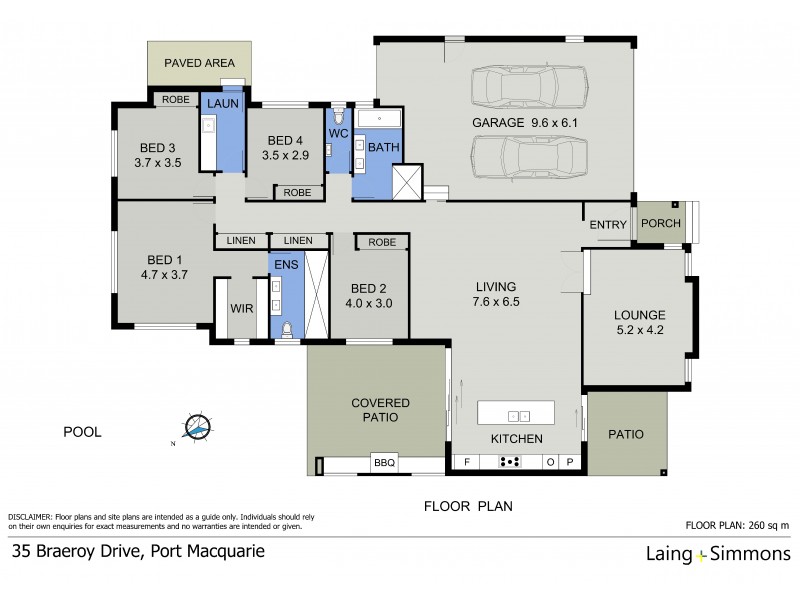 35 Braeroy Drive, Port Macquarie NSW 2444 Floorplan