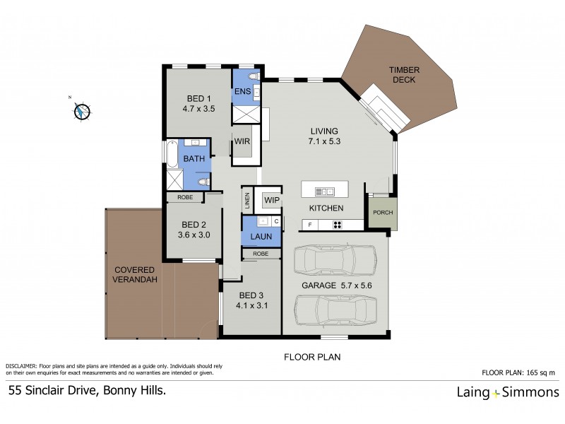 55 Sinclair Drive, Bonny Hills NSW 2445 Floorplan
