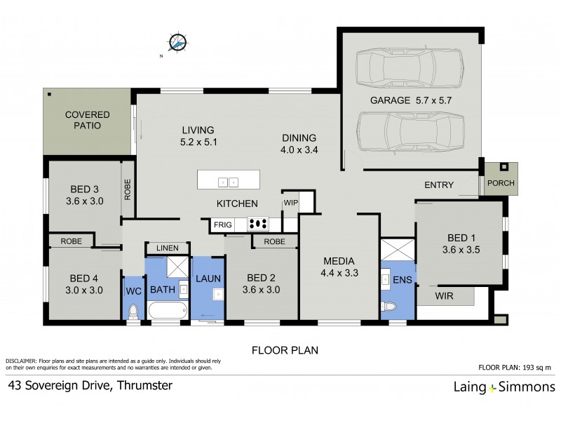 43 Sovereign Drive, Port Macquarie NSW 2444 Floorplan