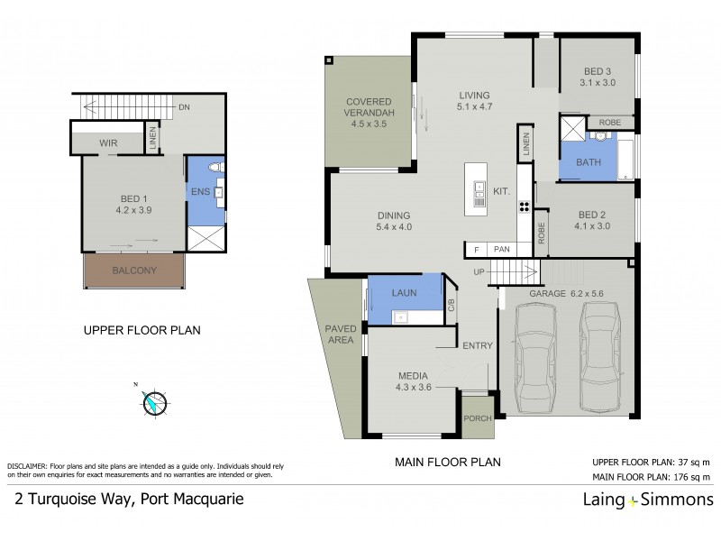 2 Turquoise Way, Port Macquarie NSW 2444 Floorplan