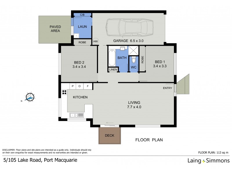 5/105-107 Lake Road, Port Macquarie NSW 2444 Floorplan