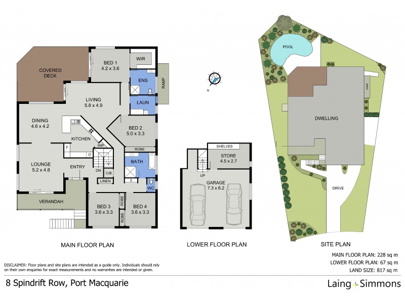 8 Spindrift Row, Port Macquarie NSW 2444 Floorplan