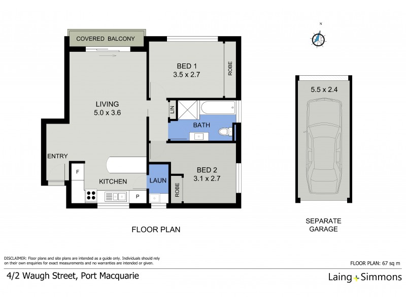 4/2 Waugh Street, Port Macquarie NSW 2444 Floorplan
