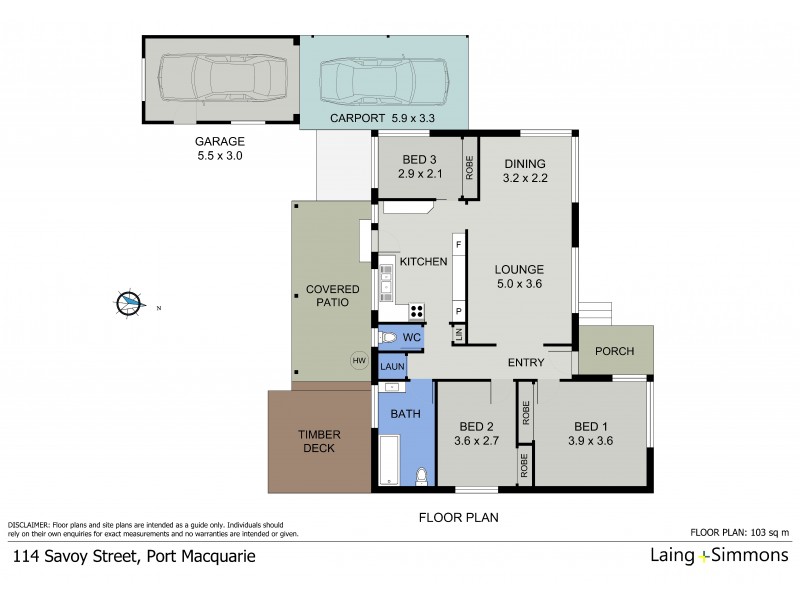 114 Savoy Street, Port Macquarie NSW 2444 Floorplan