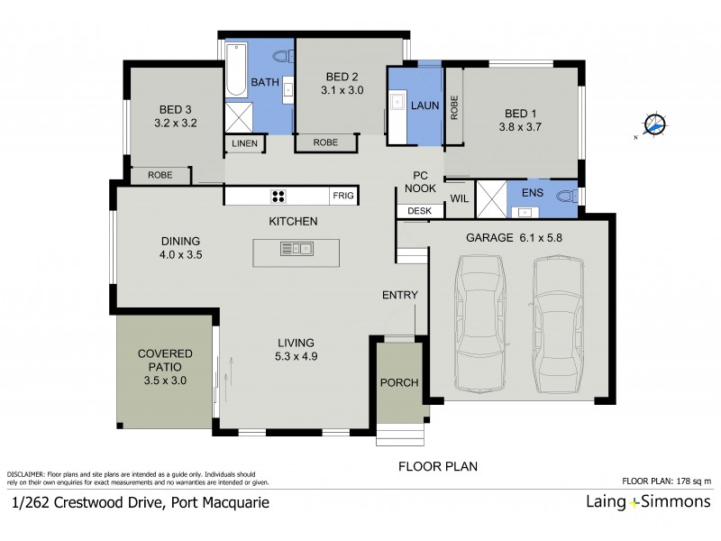 262 Crestwood Drive, Port Macquarie NSW 2444 Floorplan