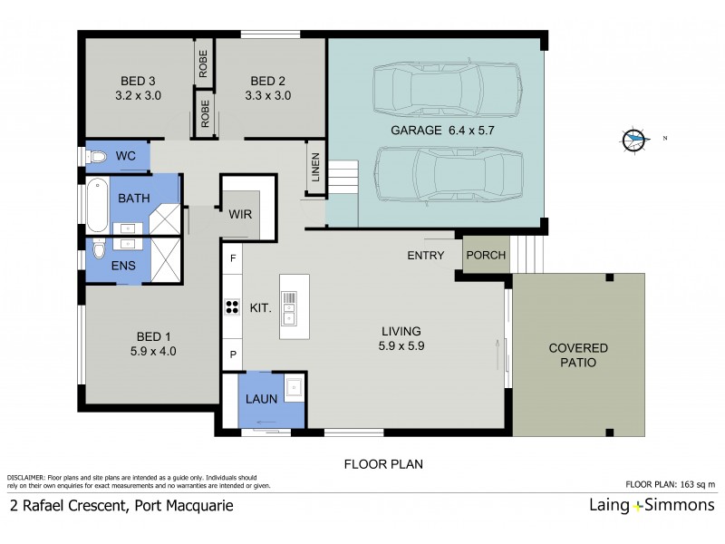 2 Rafael Crescent, Port Macquarie NSW 2444 Floorplan