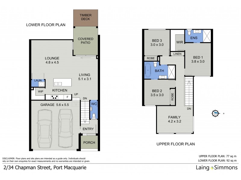 2/34 Chapman Street, Port Macquarie NSW 2444 Floorplan