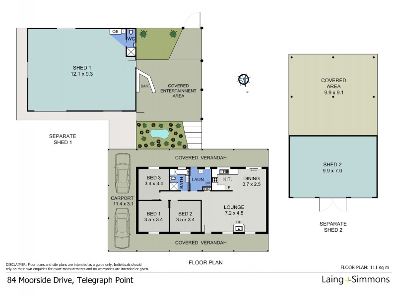 84 Moorside Drive, Telegraph Point NSW 2441 Floorplan