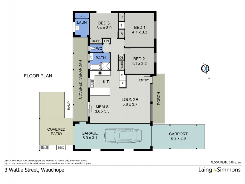 3 Wattle Street, Wauchope NSW 2446 Floorplan