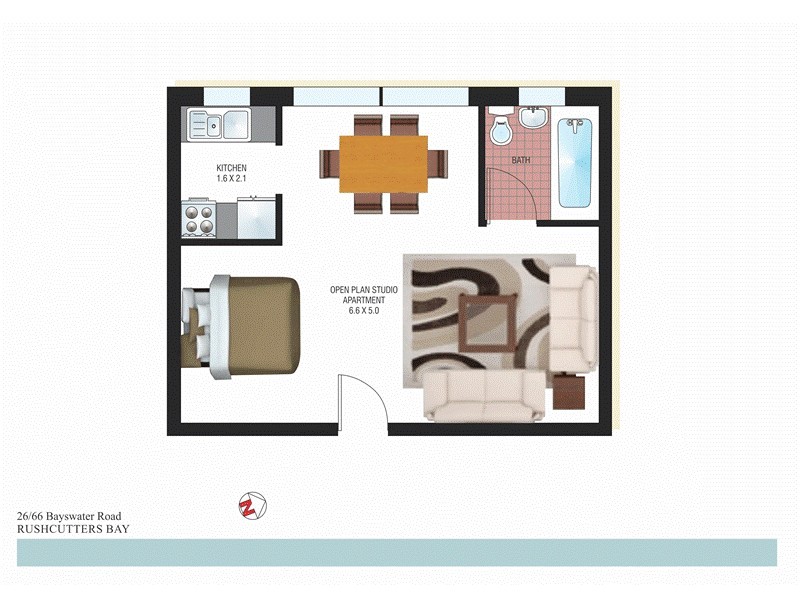 26/66 Bayswater Road, Rushcutters Bay NSW 2011 Floorplan