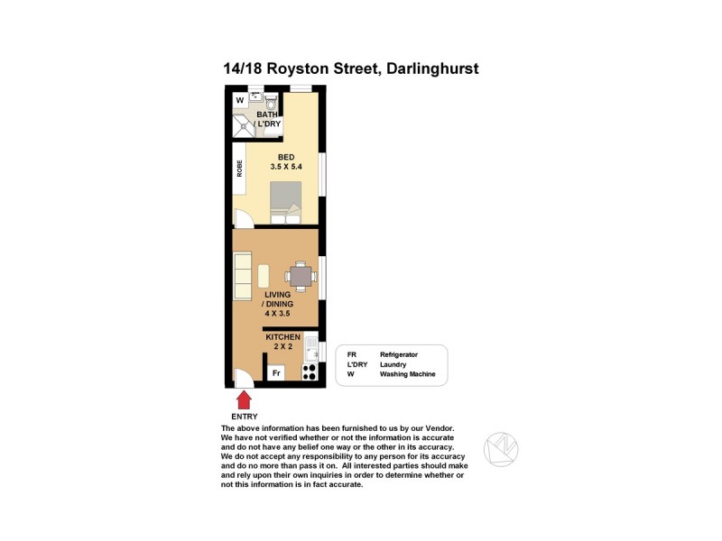 14/18 Royston Street, Darlinghurst NSW 2010 Floorplan