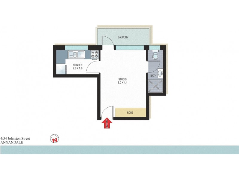 4/54 Johnston Street, Annandale NSW 2038 Floorplan