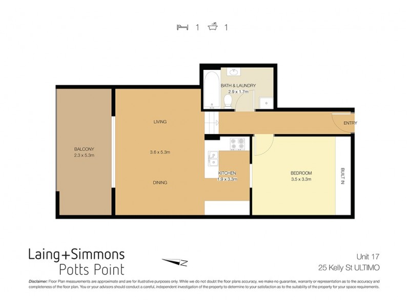 17/25 Kelly Street, Ultimo NSW 2007 Floorplan