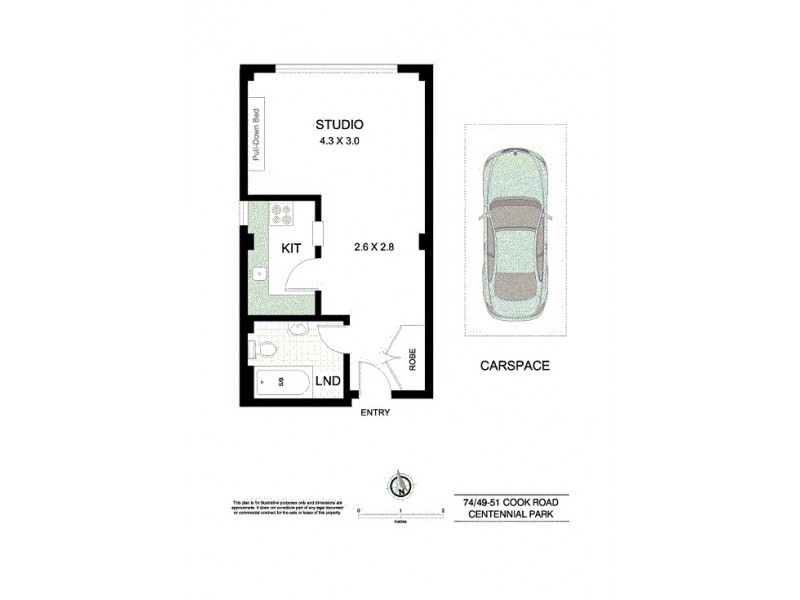 74/49-51 Cook Road, Centennial Park NSW 2021 Floorplan