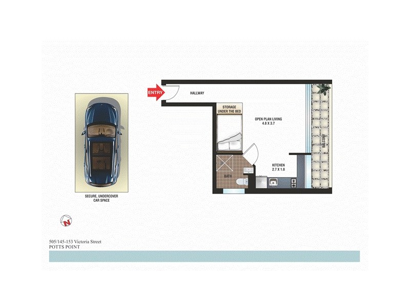 505/145 Victoria Street, Potts Point NSW 2011 Floorplan