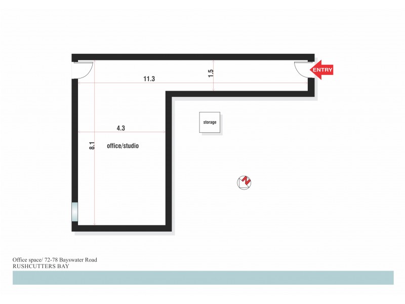 1/72-78 Bayswater Road, Rushcutters Bay NSW 2011 Floorplan