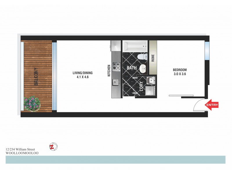 12/234 William Street, Potts Point NSW 2011 Floorplan