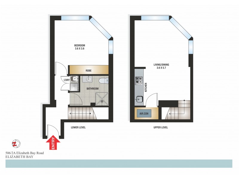506/2A Elizabeth Bay Road, Elizabeth Bay NSW 2011 Floorplan