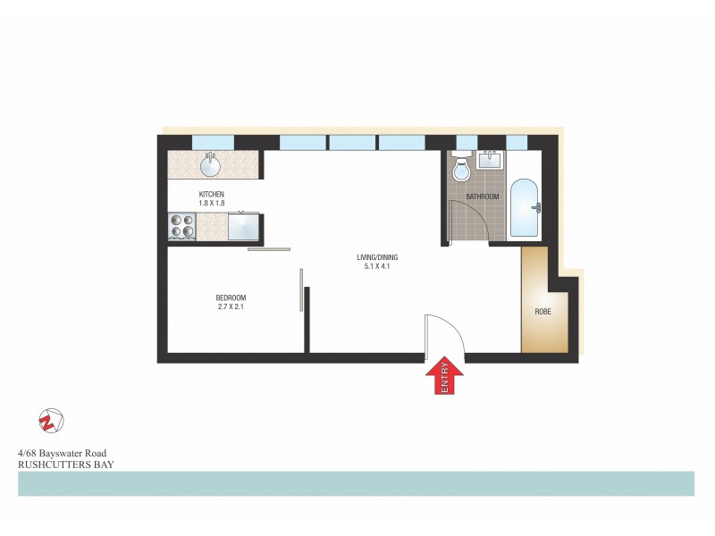 4/68 Bayswater Road, Rushcutters Bay NSW 2011 Floorplan